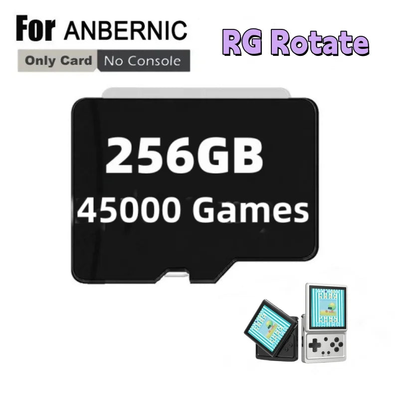 Game TF Card for Anbernic RG Rotate, 64G to 512G, PS2 PSP
