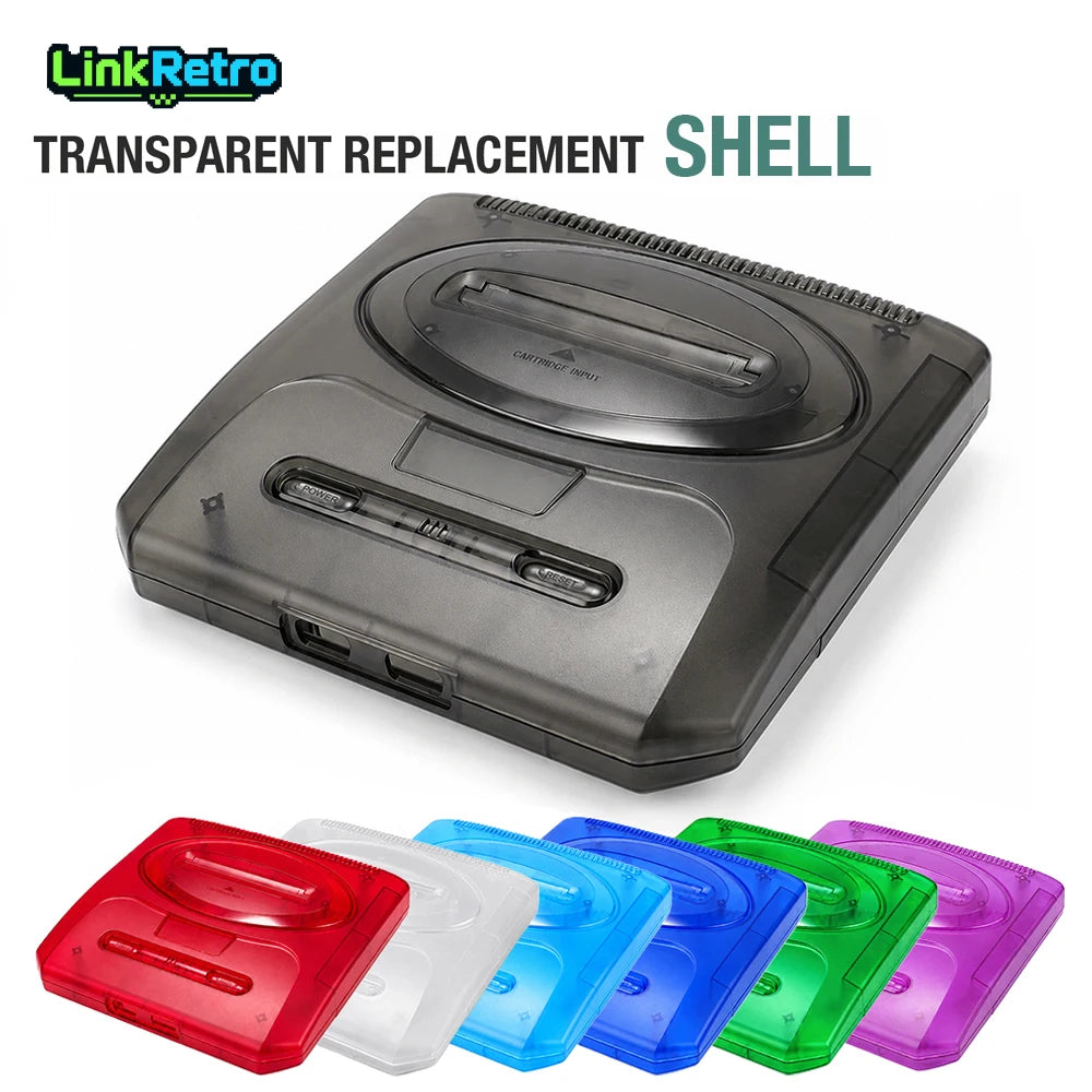 LinkRetro Mega Drive II / Genesis 2 Transparent Shell