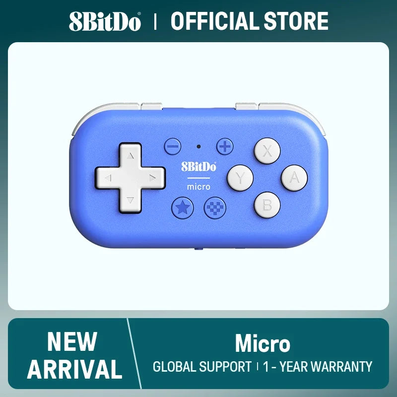 8BitDo Micro Pocket-Sized Bluetooth Gamepad for Switch, Android