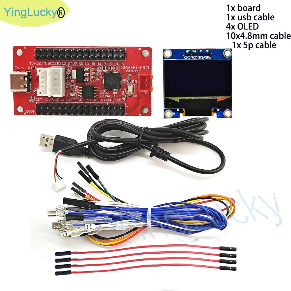 Raspberry Pi Pico Zero USB Board with Encoder for Hitbox DIY