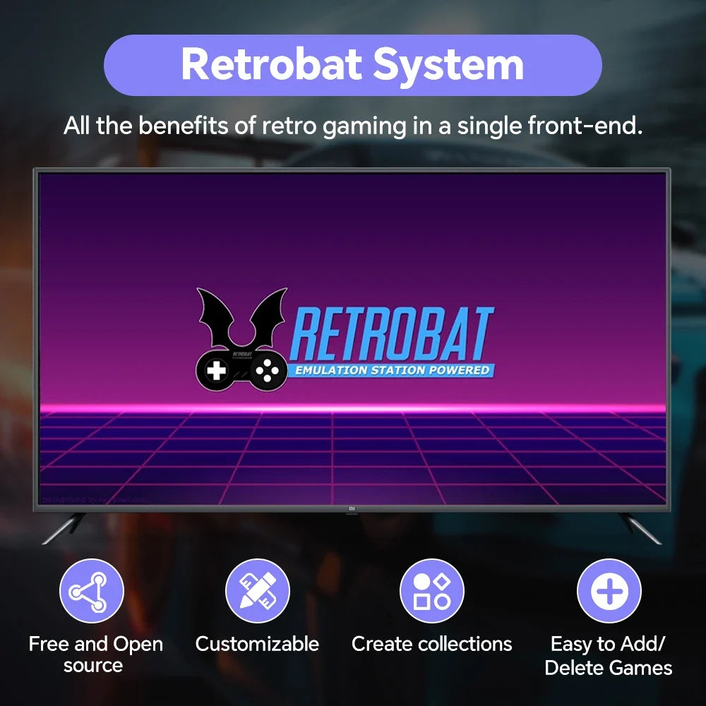 JMachen 500GB Retrobat HDD for PC, 64600+ Games, PS2/PS3 Emulators
