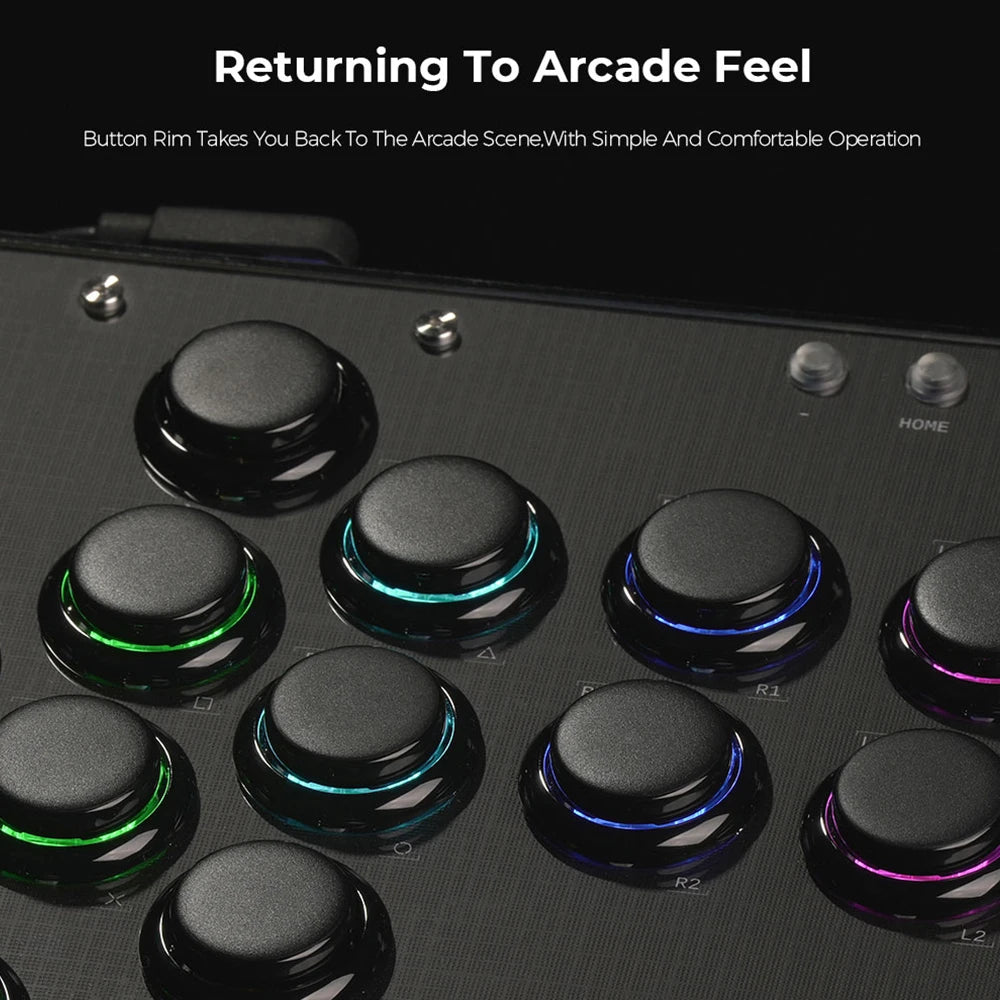 Haute42 U16 Leverless Hitbox Controller, Button Rim, PC/PS4/PS5