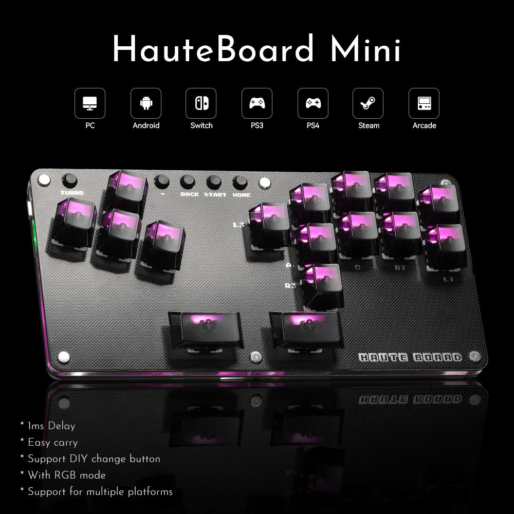 Haute42 COSMOX Mini B16 Stickless Hitbox Controller for PC/PS4