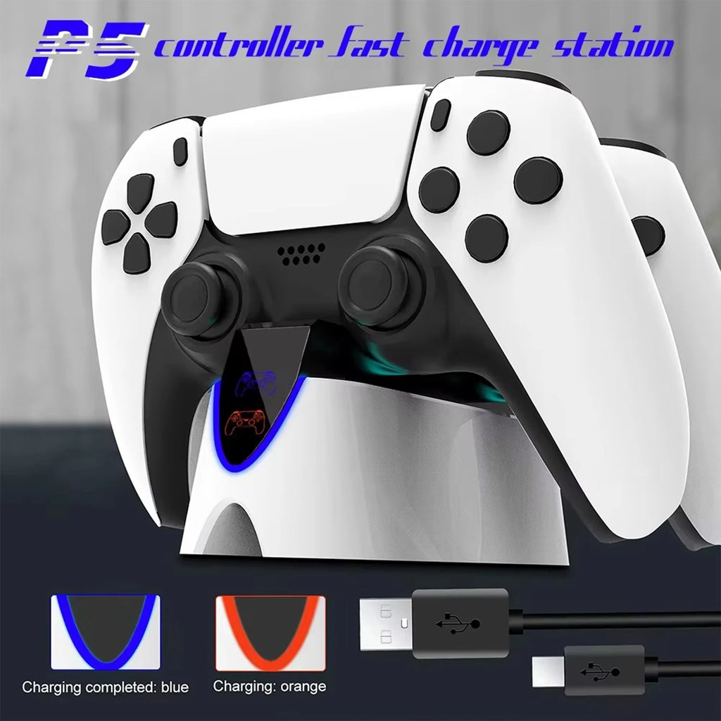 VGBUS Dual Charging Dock for PS5 Wireless Controller, USB Type-C