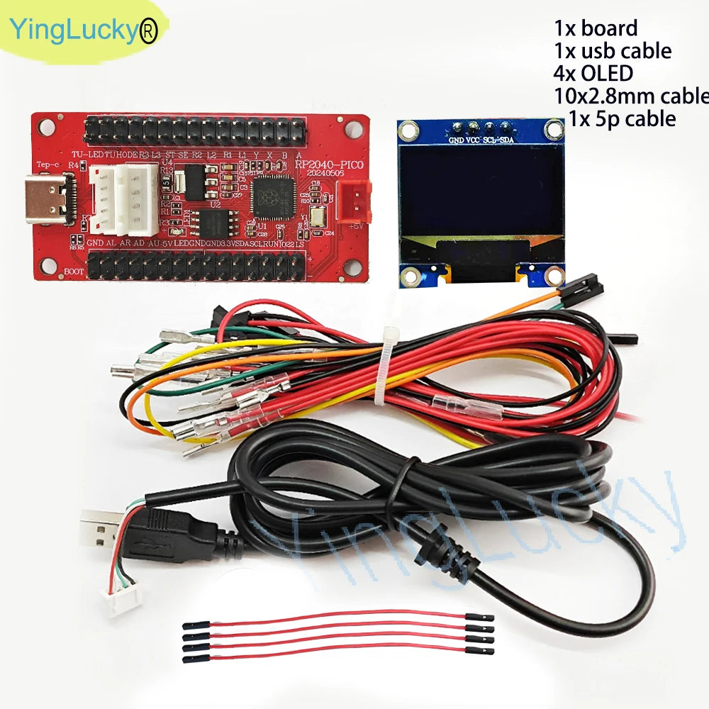 Raspberry Pi Pico Zero USB Board with Encoder for Hitbox DIY