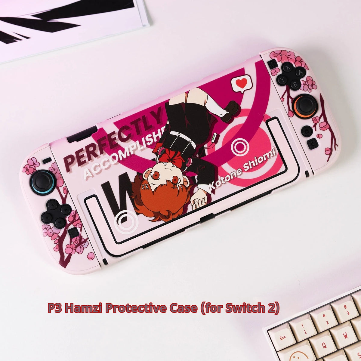Shiomi Switch 2 Protective Case Persona 3 Kotone Soft Tpu Cover For Switch Oled Lite Anti Scratch Custom Printed Design