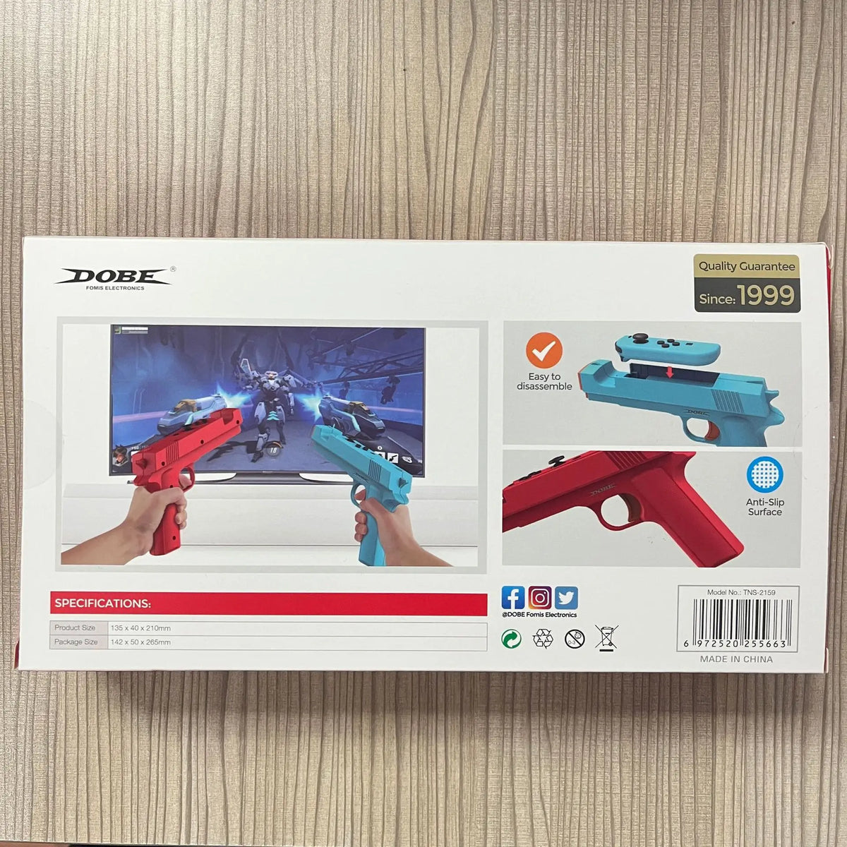 2 PCS Nintendo Switch Gun Grips for NS OLED, Shooting Games
