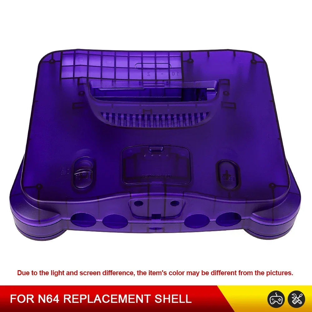 Multi-Colors Replacement Plastic Shell Translucent Case for N64 Replacement Case Transparent Boxes For N64 Console Gaming Access