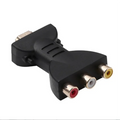High Definition HDMI To 3RCA AV RCA Audio Video Converter Adapter Signal Transfer Connector For TV Game Player DVD Projector