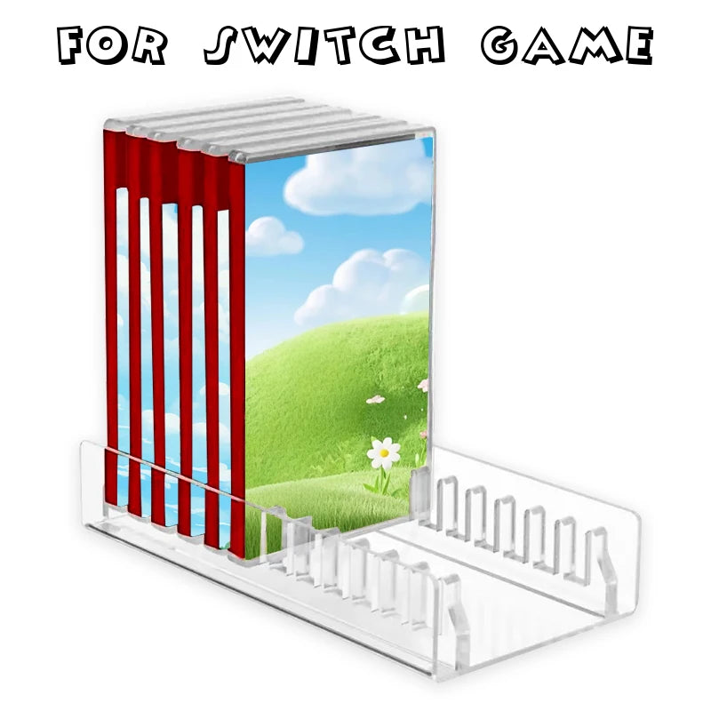 Clear Storage Stand for Nintendo Switch, Desktop Display Box