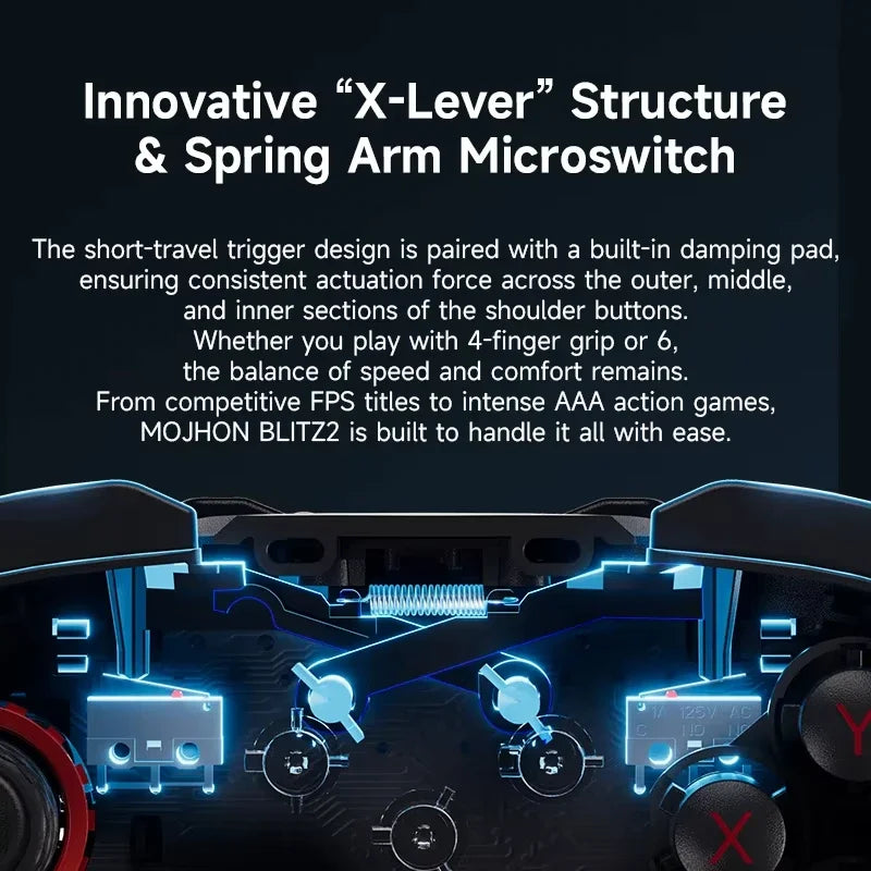 BIGBIGWON Blitz 2 TMR Wireless Controller, 2000Hz, 1000mAh, PC NS
