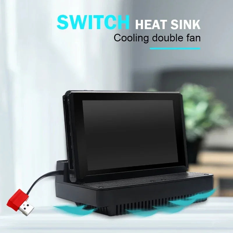 DATA FROG Nintendo Switch Dual Fan Cooling Stand Dock