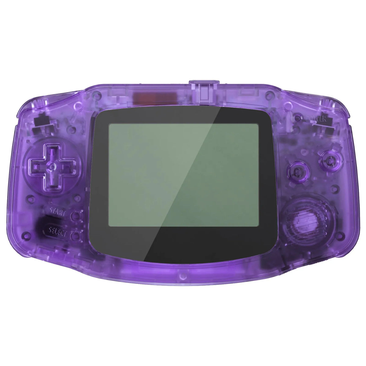 eXtremeRate IPS Ready GBA Shell, Clear Atomic Purple/Black