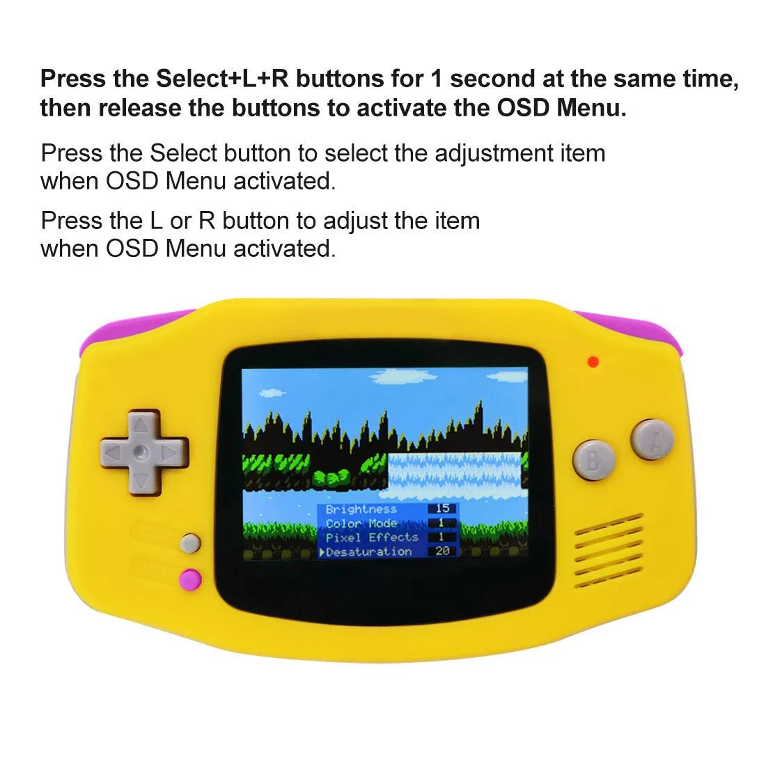 HISPEEDIDO GBA V5 720x480 IPS Drop-in Screen Kit with Shell