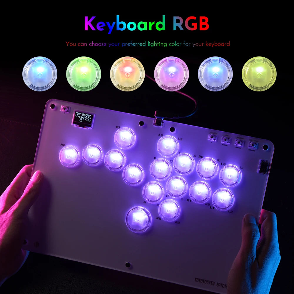 Haute42 R16 Hot-Swappable Leverless Hitbox Controller for PC/PS5
