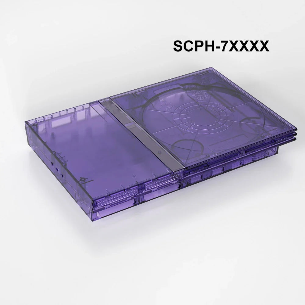 Bitfunx PS2 Slim Transparent Replacement Shell Case 7W 9W