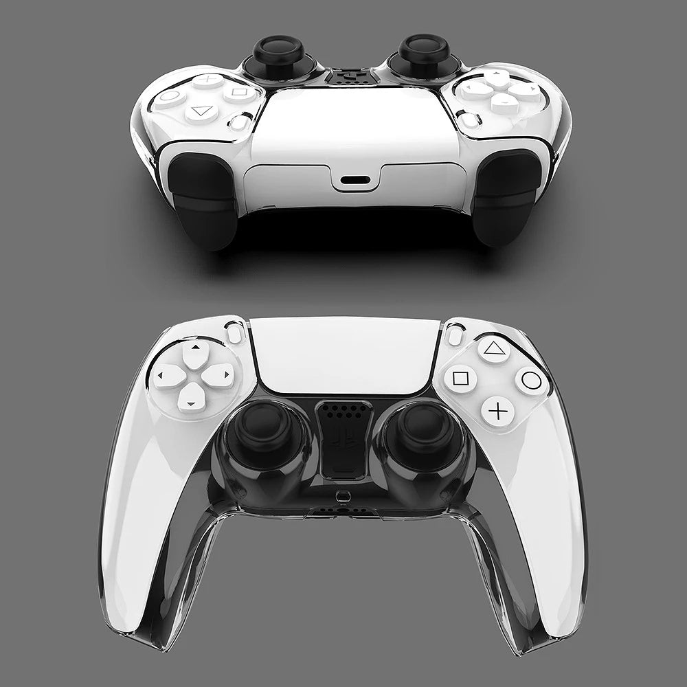 For PS5 DualSense Controller Clear PC Cover Ultra Slim Transparent Protector Case for Sony Playstation5 Gamepad Game Accessories