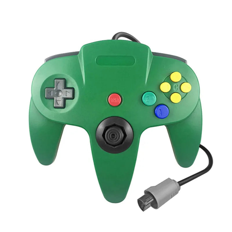 Wired Transparent Controller for N64 Console, Solid Colors