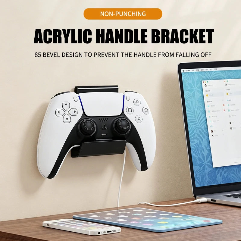 5 Pcs Acrylic Controller Holder for PS5 & Switch, Universal Stand