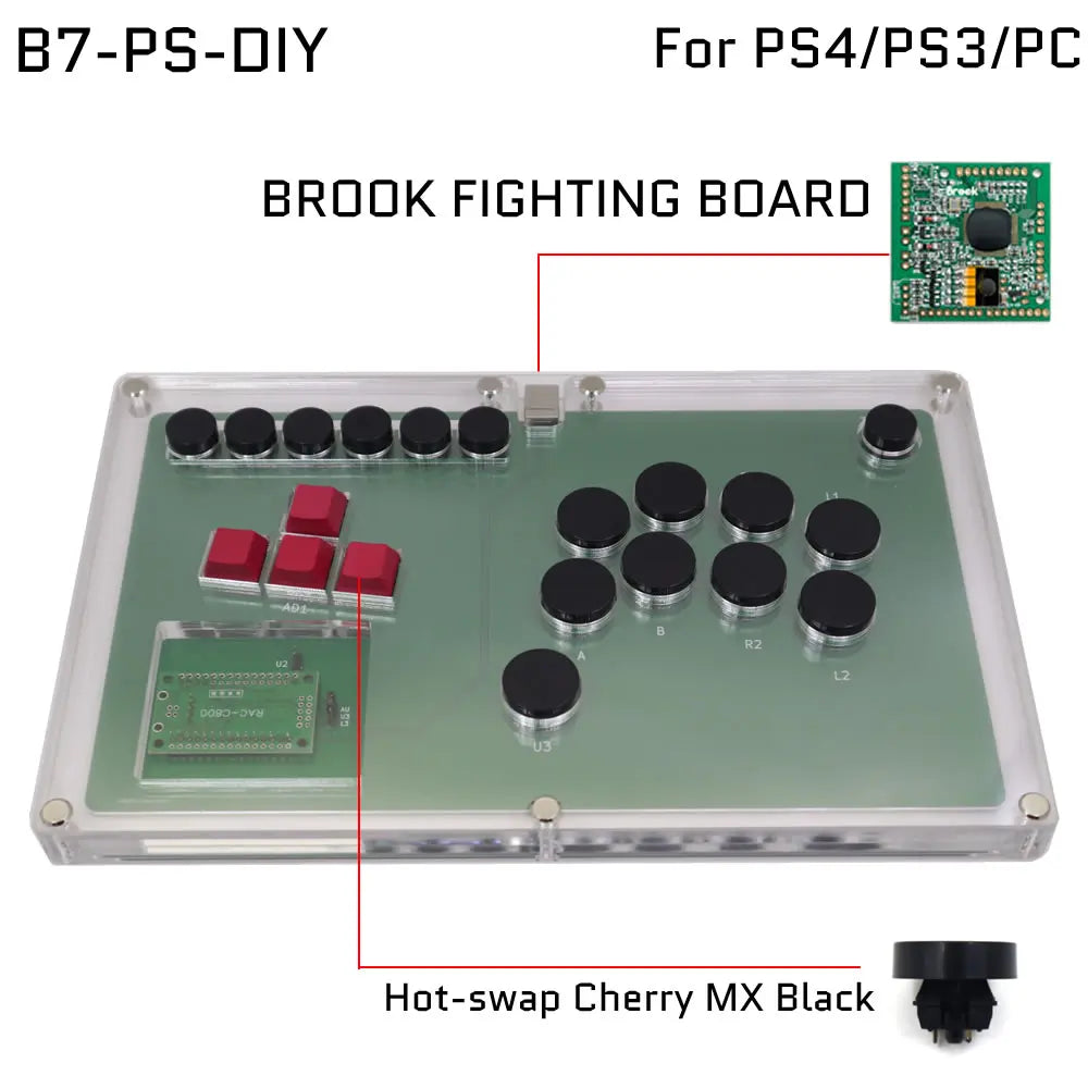 FightBox B7 All-Button Leverless Controller for PC/PS4/PS5