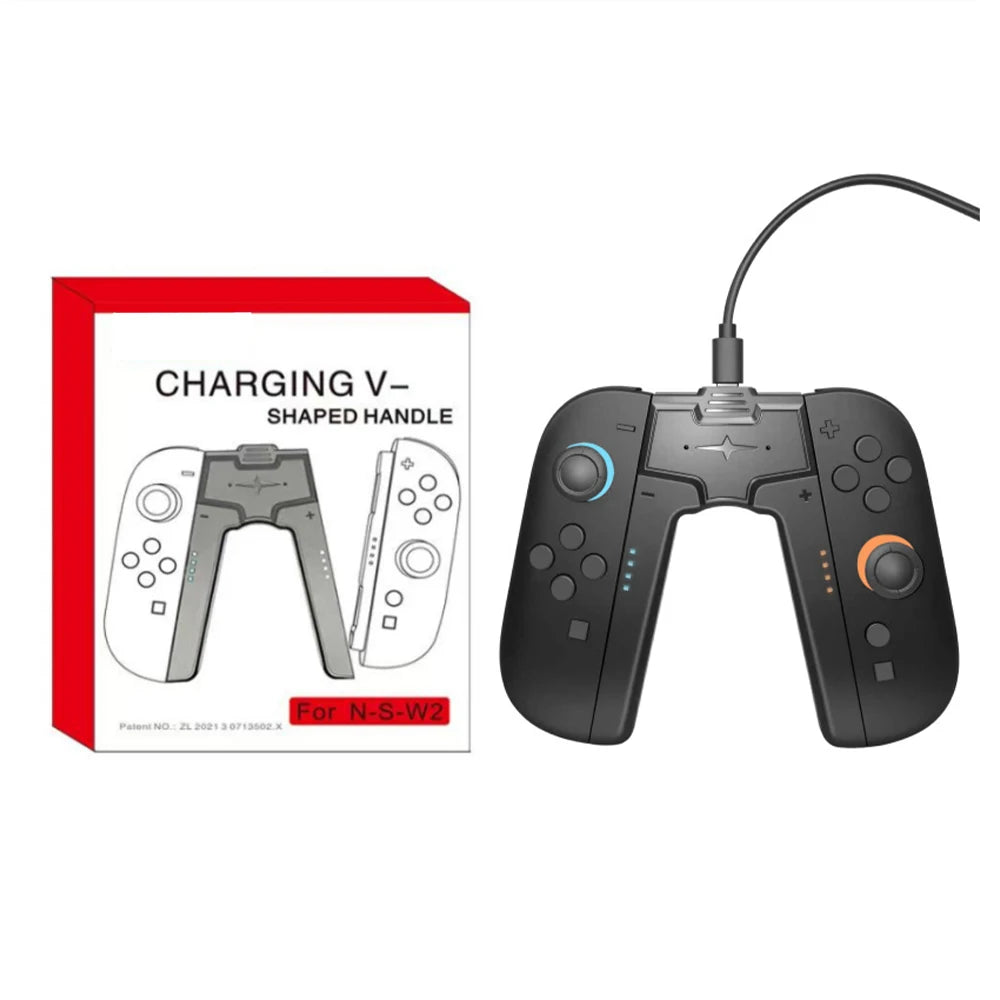 Aolion Nintendo Switch 2 Joy-Con Charging Grip, Dual Holder