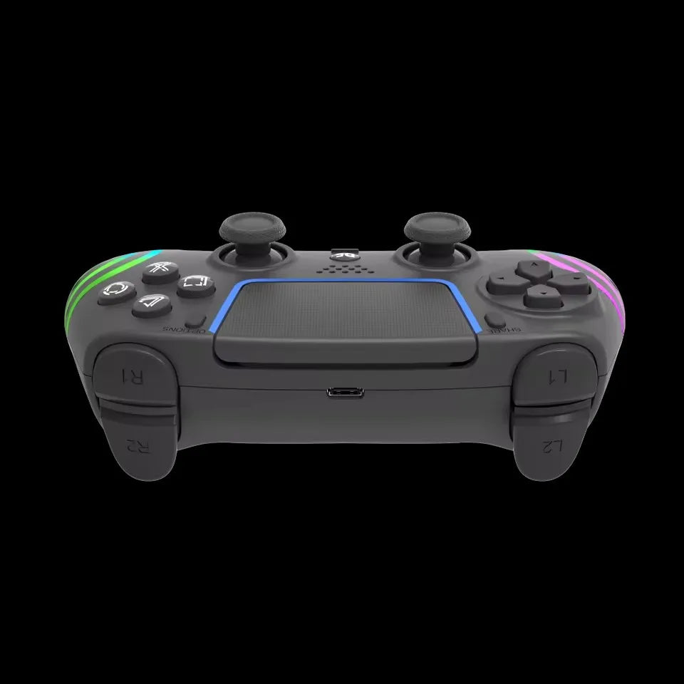 For PS5 Bluetooth Game Controller Hall Joystick Motion Sensing Vibration Wireless Controller With RGB Colorful Lighting Effect