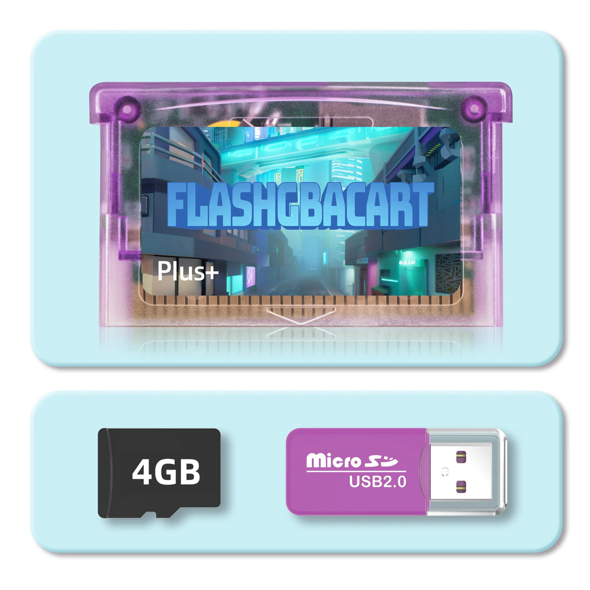 REMANK Flash GBA Cart V1.5 with RTC & 100+ Retro Games for GBA SP