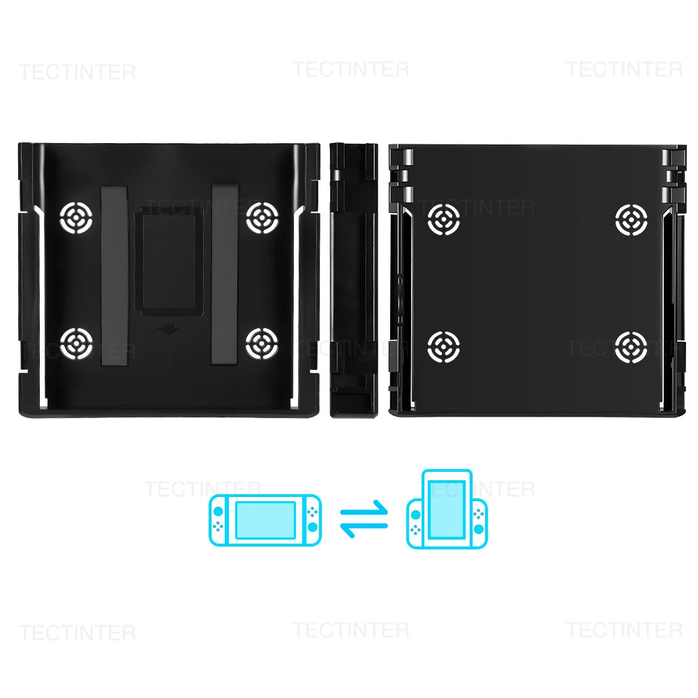 Portrait Mode Flip Grip For NS Switch Console Handheld Vertical Stand Bracket For Switch Oled Accessories Joystick Grip Holder