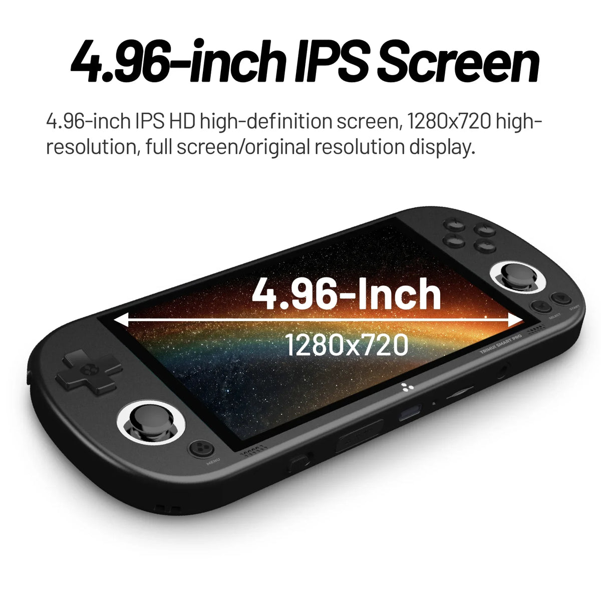 Trimui Smart Pro 4.95-Inch IPS Handheld Console, 13K Games