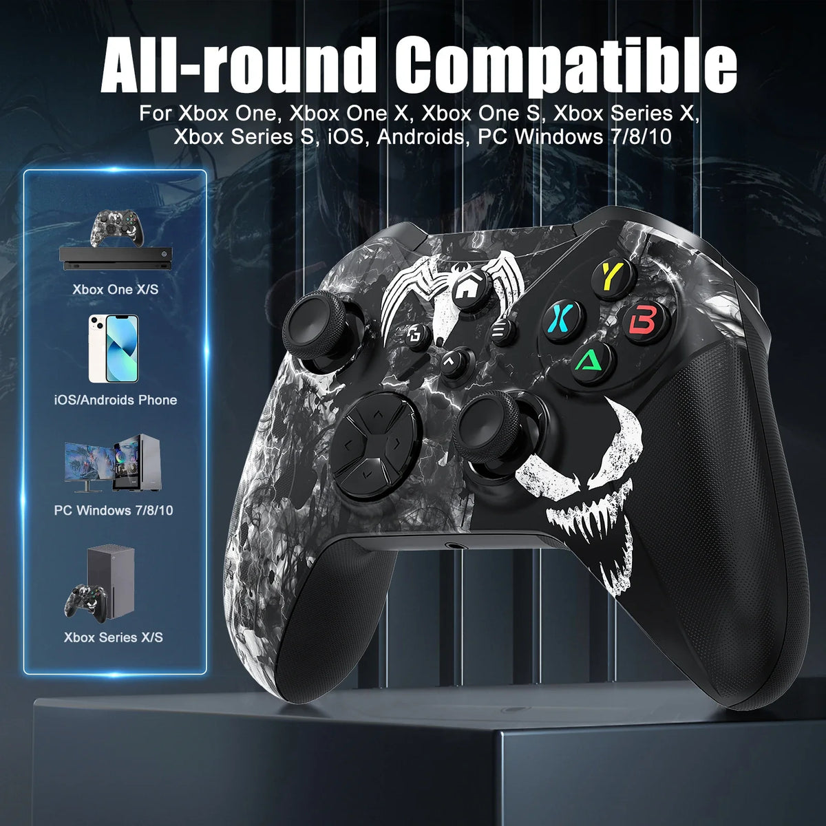 Wireless Controller For Xbox One Series X/S Pc Wifi Gaming Gamepad With 6-Axis Gyro Sensor Dual Vibration Hall Effect Joystick