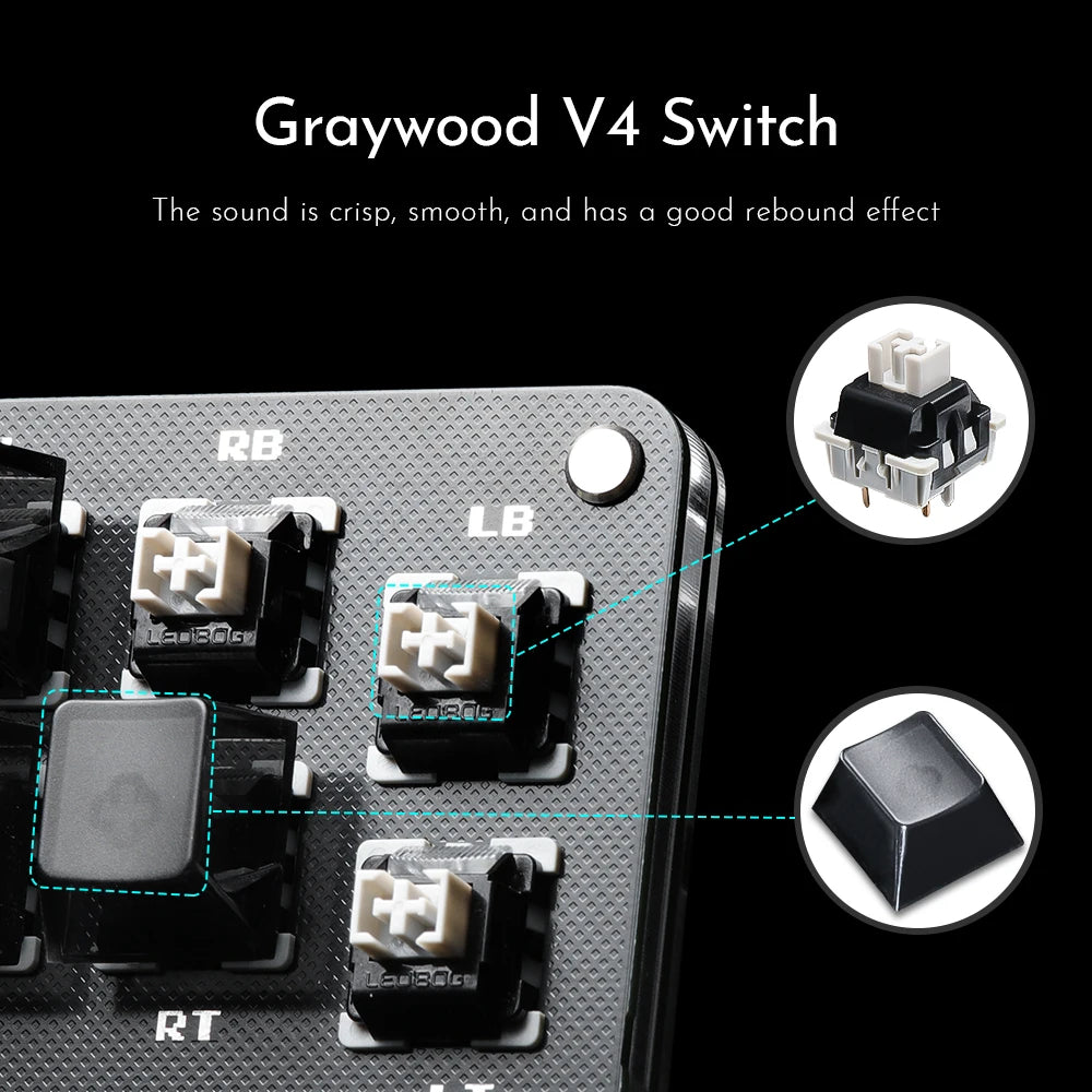 Haute42 COSMOX Mini B16 Stickless Hitbox Controller for PC/PS4