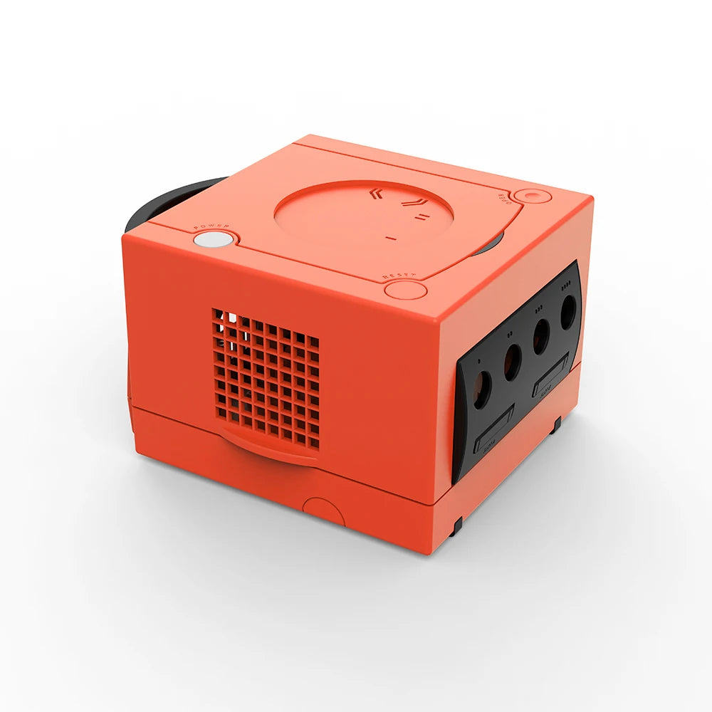Bitfunx Warm Red NGC Replacement Shell Protective Case GC Game Box for Gamecube DOL001and DOL-101 Game Console