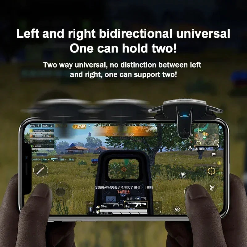 MEMO AK05 Mobile Phone Game Trigger L1 R1 Alloy Buttons, PUBG