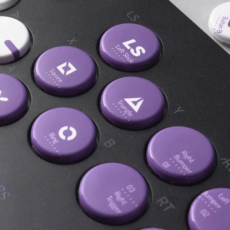 For HITBOX Arcade Style PBT Keycaps Custom Heat-Swapped Keycaps for C16/M-UltraGen2/M-Lite/E16/E14A/P12/X Game Accessories