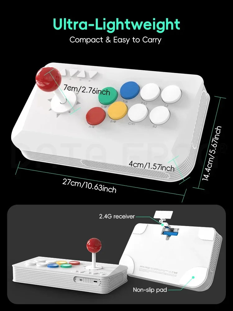 DATA FROG Y5A/Y3A MAX Wireless Arcade Fight Stick for Switch/PC