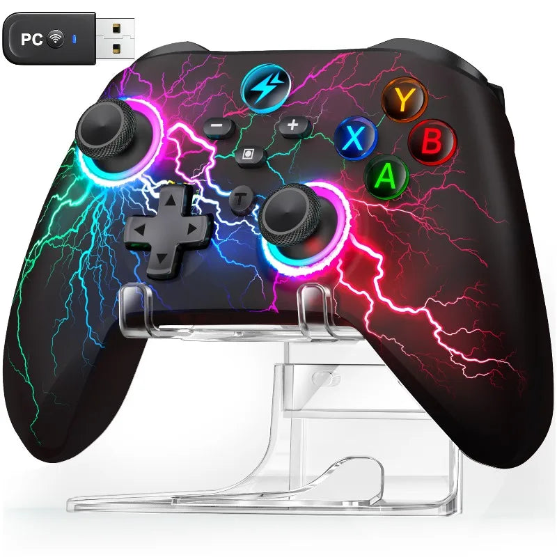DinoFire Gamepad for Windows PC, Switch, Android & iOS with Stand