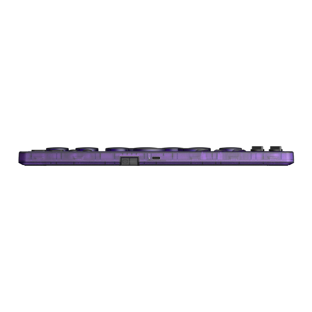 8BitDo Arcade Controller Transparent Purple Signature Edition, Wired, Wireless Bluetooth, 2.4G, Low-profile Mechanical Switches for Nintendo Switch / Switch 2 Windows