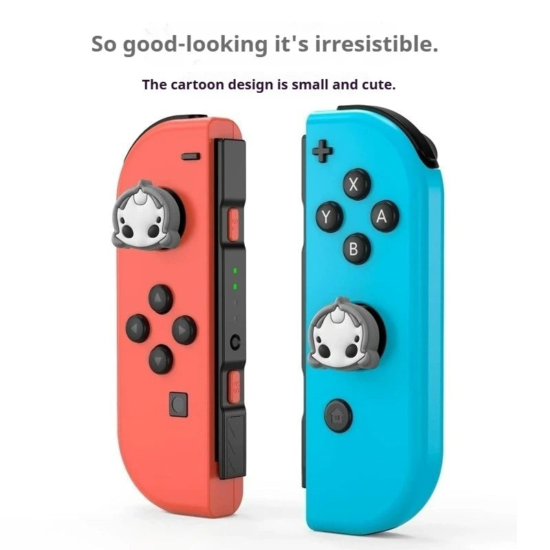 2pcs Cartoon Silicone Analog Thumb Grip Caps Compatible with Nintendo Switch OLED/Switch Lite/Switch Joystick Protective Cover
