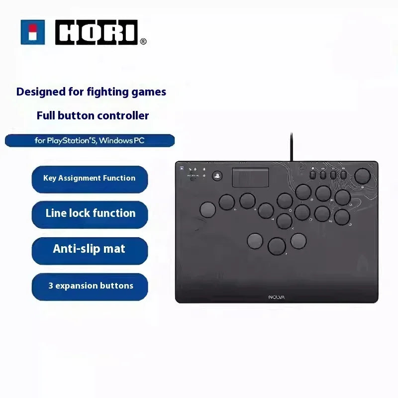 HORI NOLVA HitBox 15Keys Mechanical Controller For Fighting Game Customized Full Keys Arcade Controller For PS5 Windows PC
