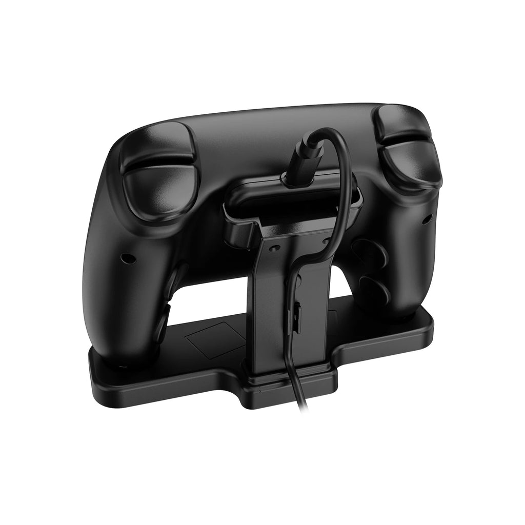 For Steam Controller 2 Charging Stand Magnetic PUCK Slot Tilted Display Anti-Tip Triangle Stable Desk Organizer Durable