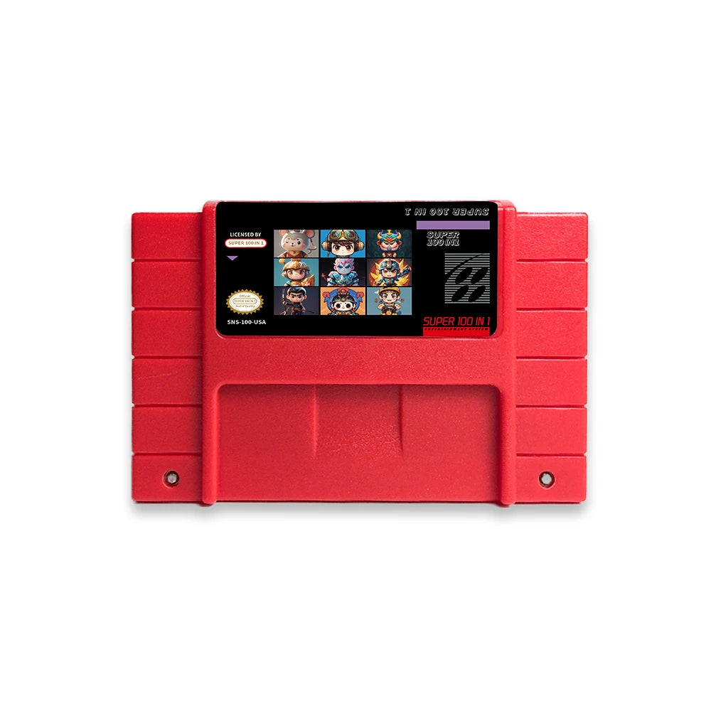 Super 100 in 1 SNES Game Cartridge for NTSC, PAL and Japan