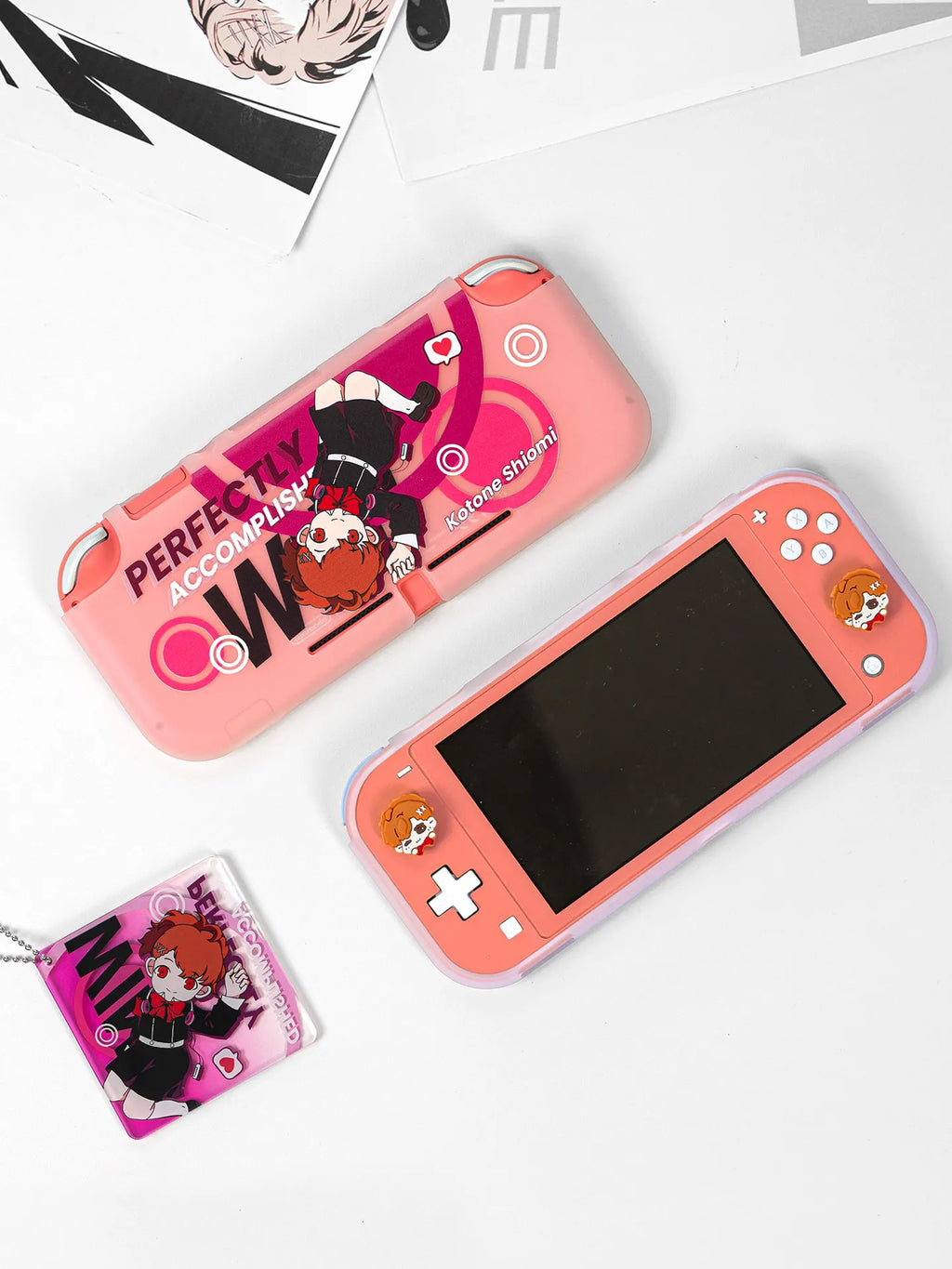 Shiomi Switch 2 Protective Case Persona 3 Kotone Soft Tpu Cover For Switch Oled Lite Anti Scratch Custom Printed Design