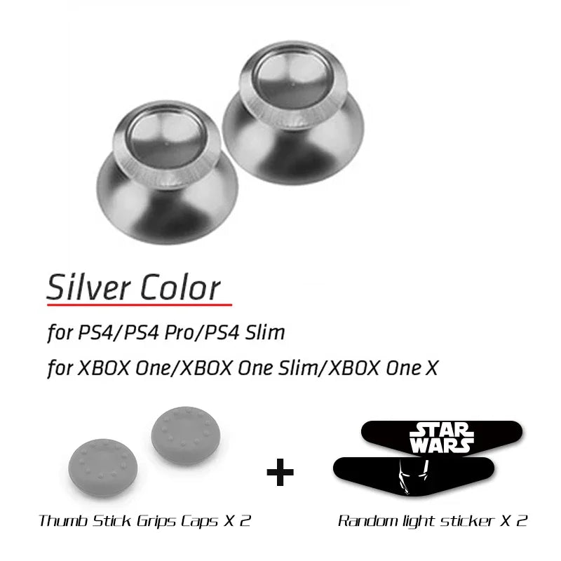 Data Frog Metal Thumbsticks for PS4 Slim/Pro, Xbox One Slim