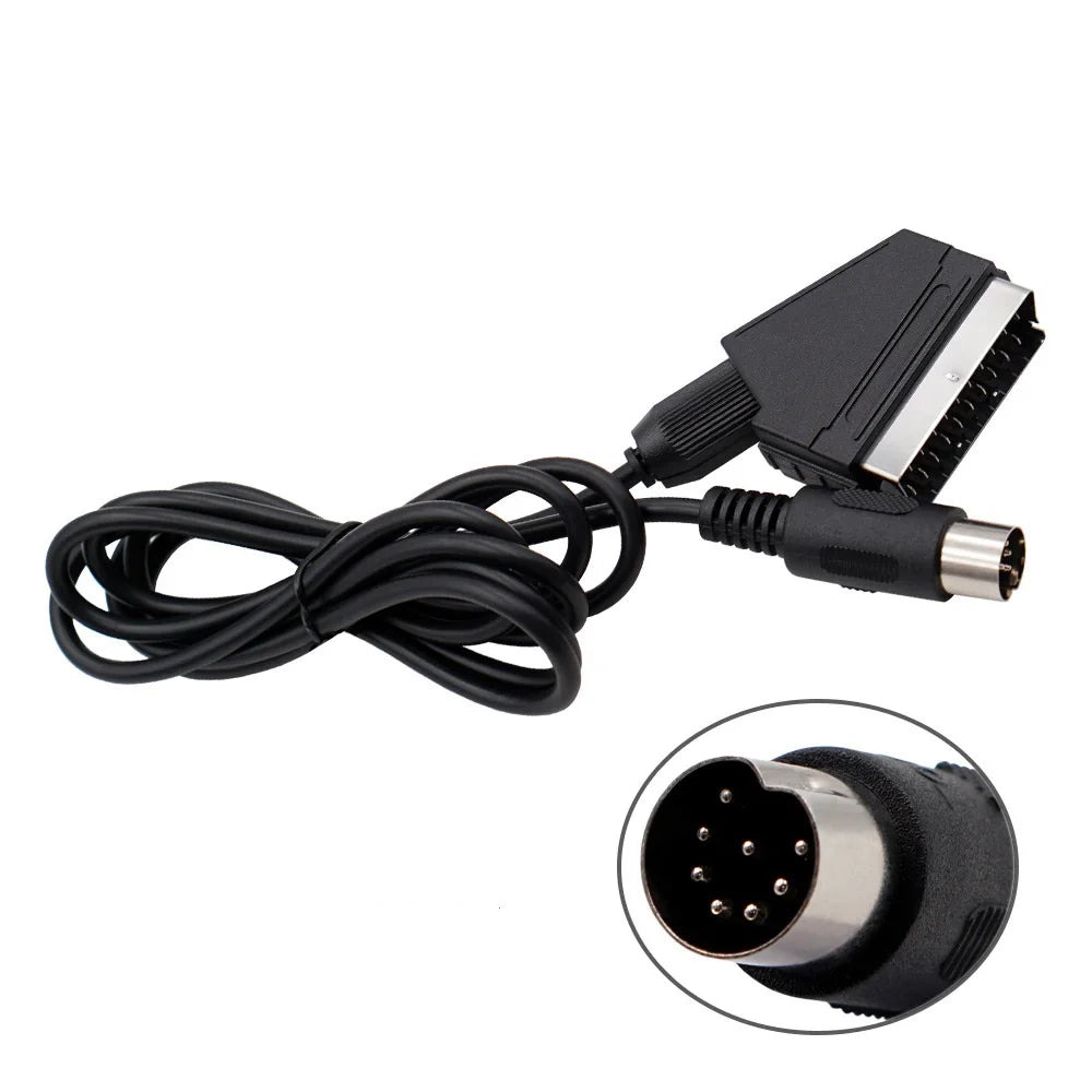 RGB Scart Cable for PS2/PS3, Megadrive, Dreamcast, Saturn, Xbox