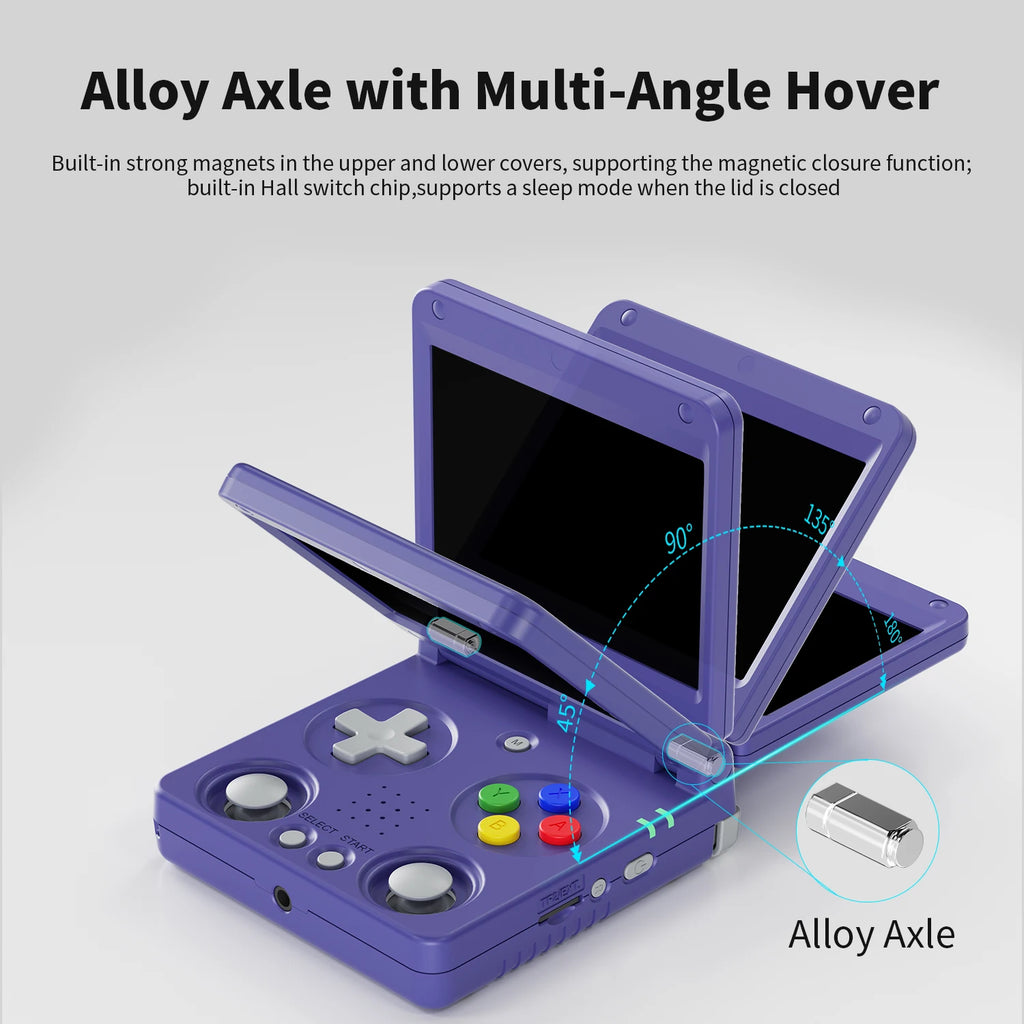 Anbernic RG34XXSP Flip Retro Handheld 3.4-Inch IPS 5K Games