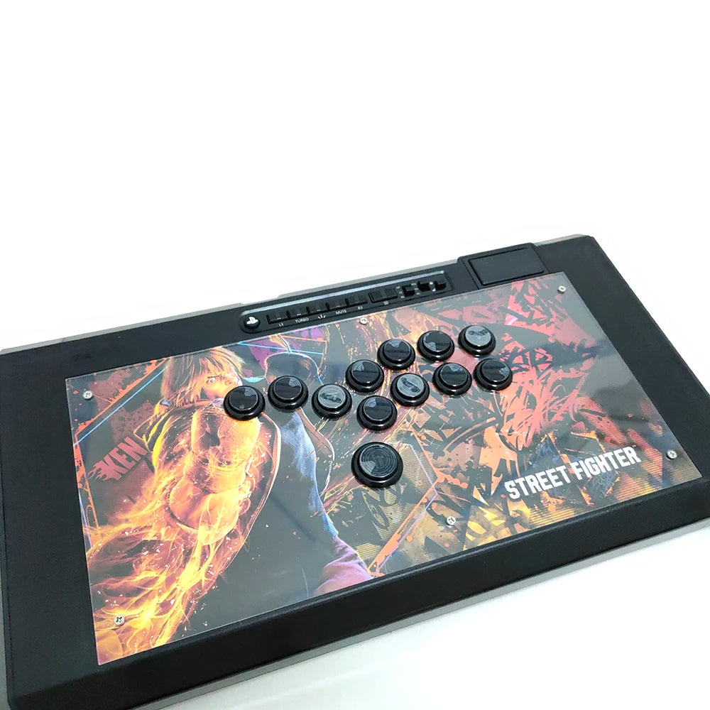 Sinoarcade Hitbox Clear Plexi Cover and Metal Plate Conversion Kit with Cable For QANBA Obsidian 2 Q7 Fight Stick DIY to Hitbox