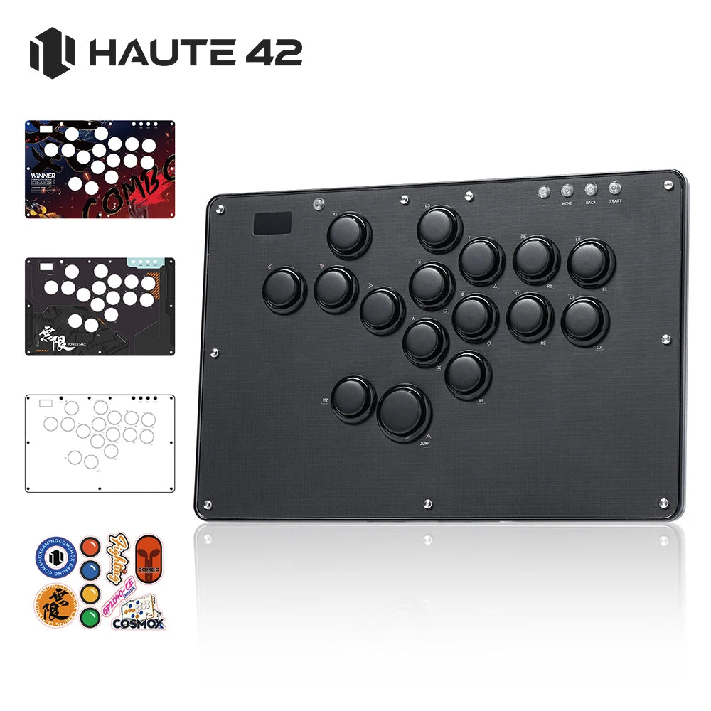 Haute42 U16 Leverless Hitbox Controller, Button Rim, PC/PS4/PS5