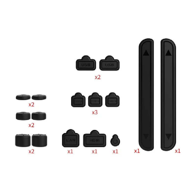 Dust Plug Set for Nintendo Switch 2, 16-in-1 Thumb Grip Caps