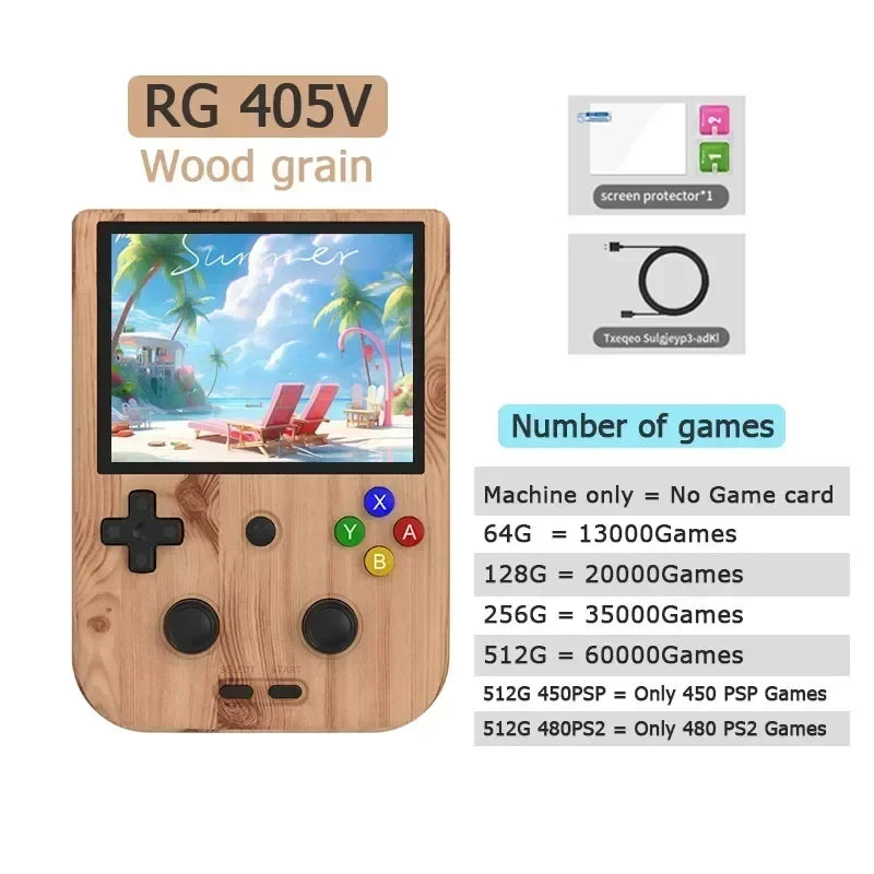 ANBERNIC RG405V Handheld Console 4-Inch IPS Android 12 T618