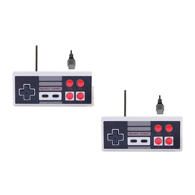 4-Button Red Gamepad Controller for 8-Bit Retro Game Consoles